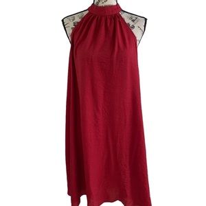 Shein a line midi red dress women’s medium
